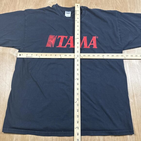 Tama Drums Logo Mens Black Short Sleeve Crew Neck T-Shirt Size XL - Picture 4 of 5